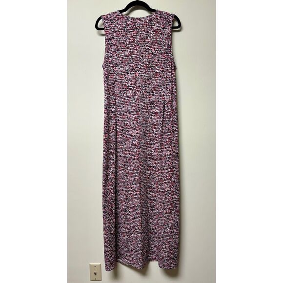 J. JILL Wearever Collection Black/Red/White Maxi Dress, Sz M Tall - Picture 4 of 8